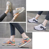 LY-982 Breathable and Comfortable Running Shoes PU Stitching Mesh Casual Shoes, Size: 35(Beige)
