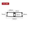 Car Middle Air Outlet Decorative Sticker for BMW X5 E70 2008-2013 / X6 E71 2009-2014, Left and Right Drive Universal(Black)