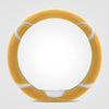 Car Steering Wheel Cartoon Short Fluff Handle Cover, Size: 38cm(Yellow D Shape)