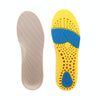 086 PU Silicone Sweat-absorbent Breathable Shock-absorbing Sports Full Shoe Pads Cuttable Increase Insole, Size:37-38(Yellow Bottom Gray Surface)