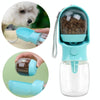 Portable Dog Water Bottle & Food Container - 500ml Blue