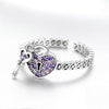 Promise S925 Sterling Silver Ladies Ring Heart Lock Open Ring