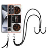 For Samsung Galaxy S25 Ultra 5G Electroplating Dual-side IMD Phone Case with Lanyard(Retro Radio)