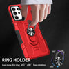 For Samsung Galaxy S24 Ultra 5G Ring Holder Armor Hybrid Phone Case(Red)