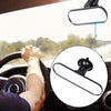CZC-220 Car Strong Suction Cup Big Vision Flat Rearview Mirror(White Mirror)