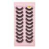 10pairs /Box Russian Strip Lashes 7D Imitation Mink Volume Fluffy Natural False Eyelashes 7D-08