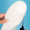1 Pair 085 Sports Insoles Men And Women Breathable Sweat-Absorbent Deodorant Silicone Thickened Shock-Absorbing Insole, Size: 43(White Bottom Black Surface)