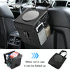 FUNADD Portable Folding Car Back Seat Hook Garbage Can Car Storage Box (Black)