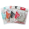 100PCS Headphone Data Cable Self-sealing Packaging Bag Pearl Zipper Bag(Red)