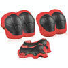 DD-610 6 In 1 Children Riding Sports Protective Gear Set(Red)