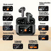 awei T56 ANC Noise Reduction Wireless Bluetooth Earphone with LED Touch Screen(Black)