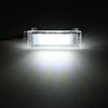 2 PCS LED Car DC 12V 1.5W 6000K 100LM Door Lights 18LEDs SMD-3528 Lamps for BMW E81(White Light)