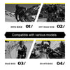 ENLEE E-2210 10pcs /Set Bicycle Jersey Stickers Mountain Bike Frame Protection Adhesive Tape, Model: Explosion