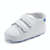 D0735 PU Leather Soft Soled Slip-On Baby Walking Shoes, Size: 11cm(Bluetail)