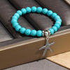 S2208-4 Sea Star Women Beaded Bracelet Turquoise Ethnic Style Charm Jewelry