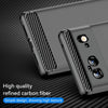 For Google Pixel 6 Brushed Texture Carbon Fiber TPU Case(Black)