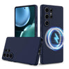 For Samsung Galaxy S25 Ultra 5G Shockproof Silicone Magsafe Phone Case(Navy Blue)