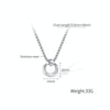 OPK GX2412 Simple Stainless Steel Geometric Pendant Necklace