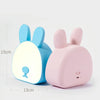 Cute Rabbit Night Light USB Charging Bedroom Bedside Sleeping Eye Protection Lamp(Blue)