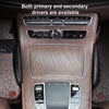 2 PCS Car Non-slip Soft Floor Protector Carpet Floor Mat Knee Bolster, Style:First Layer Cowhide(Black)