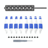Sunnylife MM3-SN443 For Mini 3 Pro Propeller Blades + Silicone Folding Storage Bag(Blue Strip+Gray Bag)