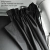2 PCS 69 x 82cm Automobile Front And Rear Partition Curtain Business Car Air Conditioning Privacy Curtain(black)