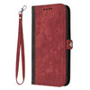 For Xiaomi Redmi K70 Side Buckle Double Fold Hand Strap Leather Phone Case(Red)