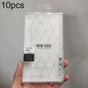 10pcs /Pack 170 X 90mm Mobile Phone Case Packaging Transparent Plastic Box(Thumbs-up + Black)