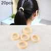 20pcs / Pack Girls Kids Rubber Bands Ponytail Holder Elastic Hair Bands(Fleshcolor)