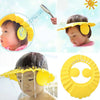 5 PCS Safe Baby Shower Cap Kids Bath Visor Hat Adjustable Baby Shower Cap Protect Eyes Hair Wash Shield for Children Waterproof Cap Blue+Round