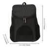 Foldable Pet Carrier Backpack, Breathable Nylon, Black - Small Dogs 7.5kg