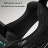Men Air Cushion Sneakers Low Top Lace Running Shoes Mesh Breathable Sports Shoes, Size: 39(Black Blue)