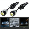 10 PCS 18mm 1.5W DC9-80V Motorcycle Eagle Eye Light Double Lens(White Light)