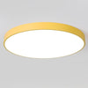 Macaron LED Round Ceiling Lamp, Stepless Dimming, Size:30cm(Yellow)
