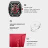 Curren 8442 Sport Six-Hand Silicone Strap Men Quartz Watch, Color: Rose Shell Black