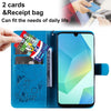 For Samsung Galaxy A26 5G Global Cat Bee Embossing Pattern Shockproof Leather Case(Blue)