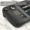 For Steam Deck Hifylux ST-PF14 Game Console Silicone Case Anti-scratch Non-slip Handheld Case Lanyard(Black)