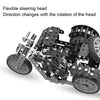 Metal Assembly Model Building Blocks Manual Assembly Retro Side Motorcycle Toy