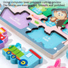 HBE-0729 7 in 1 Numbers Cognition Wooden Building Blocks Magnetic Fishing Educational Toy For Children(Math Board)