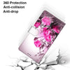 For Alcatel 3X 2020 Coloured Drawing Cross Texture Horizontal Flip PU Leather Case with Holder & Card Slots & Wallet & Lanyard(Wild Rose)
