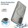 For Samsung Galaxy A55 5G Armor MagSafe Holder PC Hybrid TPU Phone Case(Grey)
