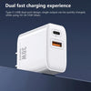 REMAX RP-U82 30W USB+USB-C/Type-C Dual Interface Fast Charger, Specification:CN Plug(White)