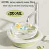 Children Folding Washbasin Newborn Baby Portable Thickened Plastic Wash Basin(Green)