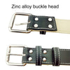 White Leather Dog Collar, XL (3x60cm) - Strong & Durable
