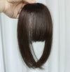 Women Fake Fringe Clip In Bangs Hair Extensions with High Temperature Synthetic Fiber(Black)