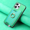 For Redmi K70 / K70 Pro 5G Retro Magsafe Cross Leather Ring Holder Card Bag Phone Case(Green)