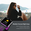 S226 1.72 inch Waterproof Smart Sports Watch Support Heart Rate Monitoring / Blood Pressure Monitoring(Black Purple)