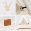 White Pet Tent with Cushion, Small 40x40x50cm, Cats & Small Dogs