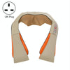 6 Keys Kneading Massage Shawl Cervical Massager, Specification: UK Plug(Beige)
