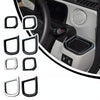 For Honda 2023 N-box JF5/JF6 Right-hand Drive Cup Holder Decorative Frame Patch(Matte Silver)